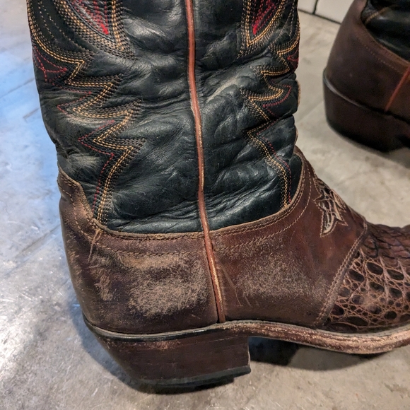 Lucchese Caimen Snip Toe Boots Women's 7.5 - Picture 4 of 7